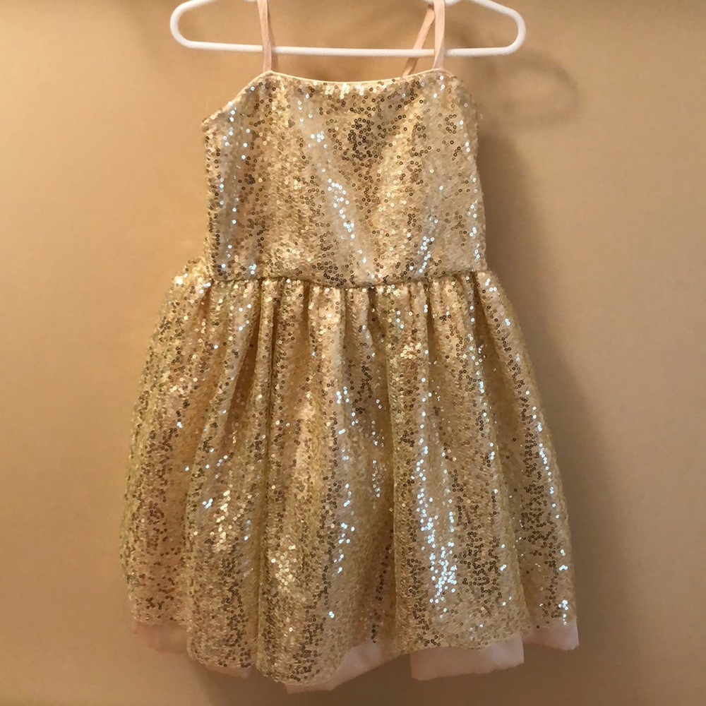 Girls Gold Dress